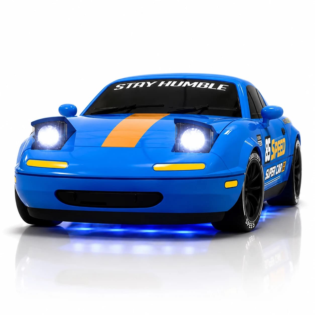Nextronix SpeedX 1:24 RC Drift Car with Smoke | 2.4GHz Remote | USB Rechargeable | LED Lights | Extra Drift Tires 1