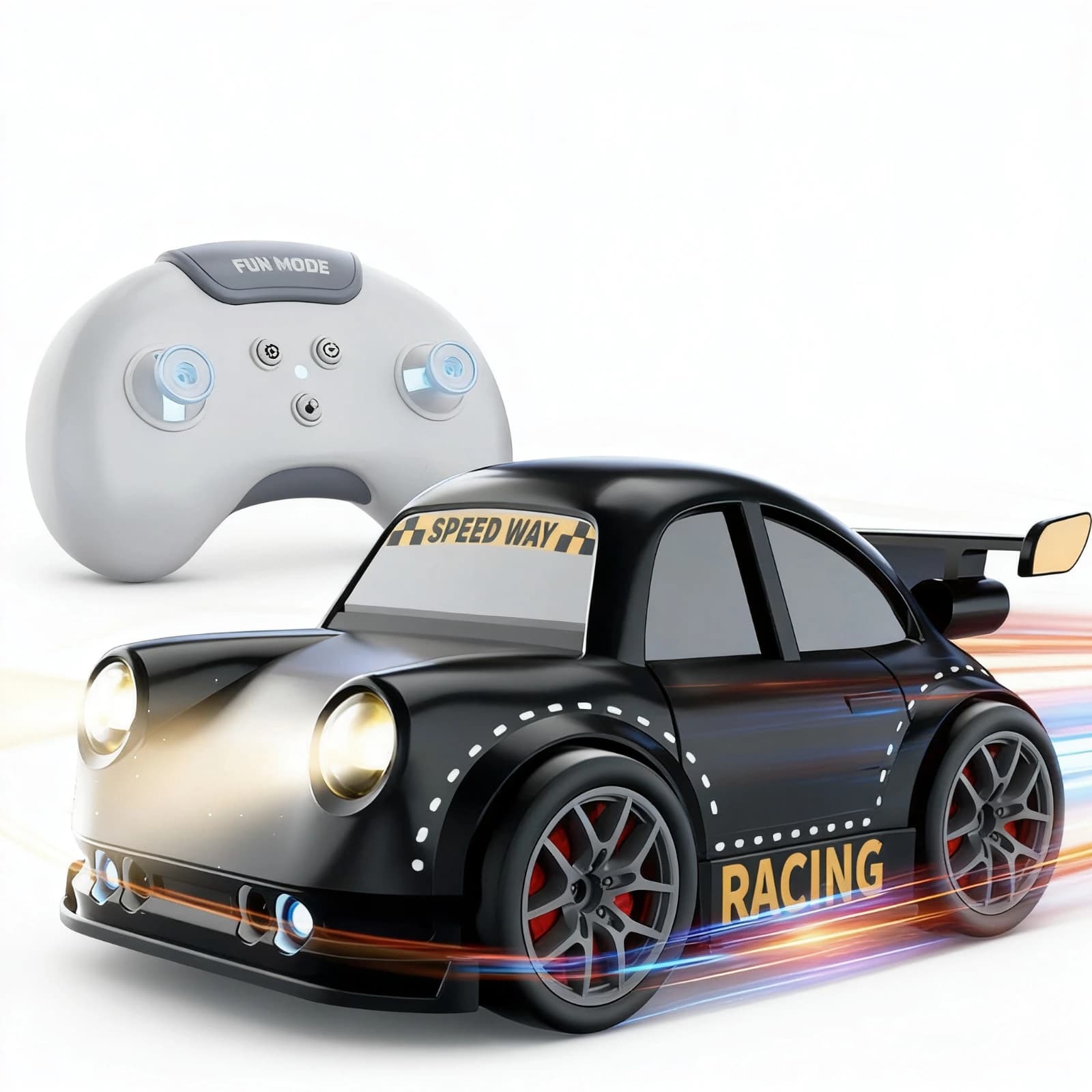 Nextronix Smart Gesture Control RC Racing Car for Kids | 1:16 Scale Remote Control Toy Car with Follow Mode, Escape Mode, LED Lights, Built-in Rechargeable Battery & 2.4GHz Controller 1