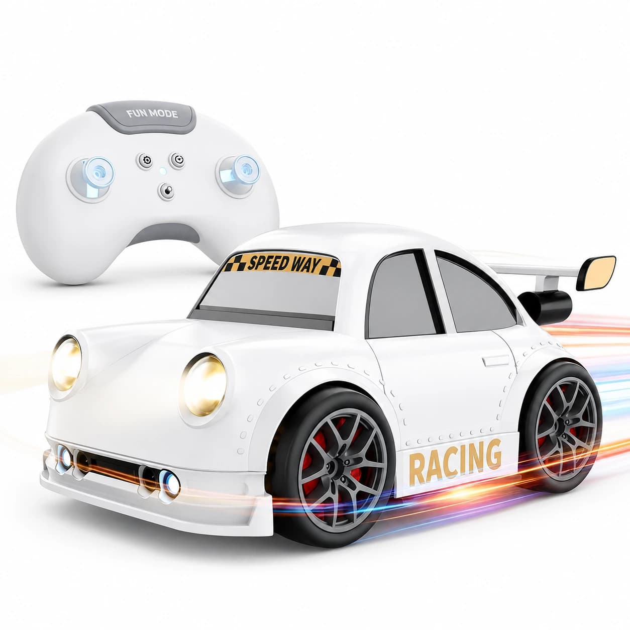Nextronix Smart Gesture Control RC Racing Car for Kids | 1:16 Scale Remote Control Toy Car with Follow Mode, Escape Mode, LED Lights, Built-in Rechargeable Battery & 2.4GHz Controller 1