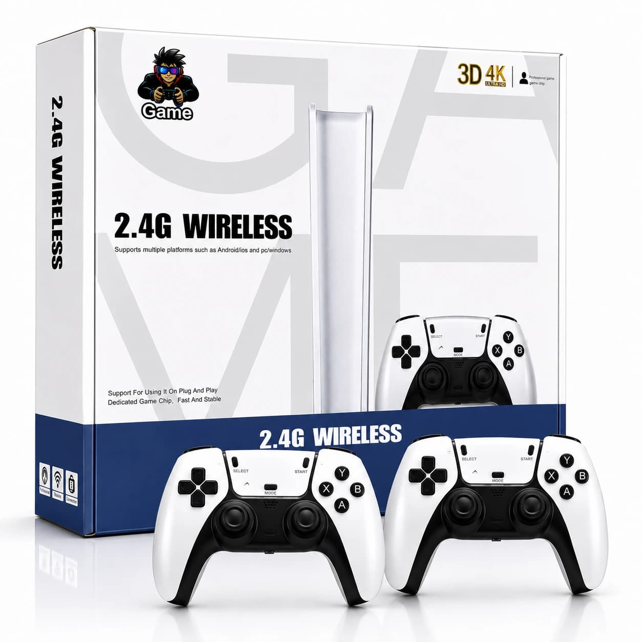 Nextronix M15 4K Retro Game Stick Console | 20,000+ Built-in Games | Dual Wireless Controllers | HDMI Plug & Play TV Gaming | Classic Arcade & Multiplayer Console 1