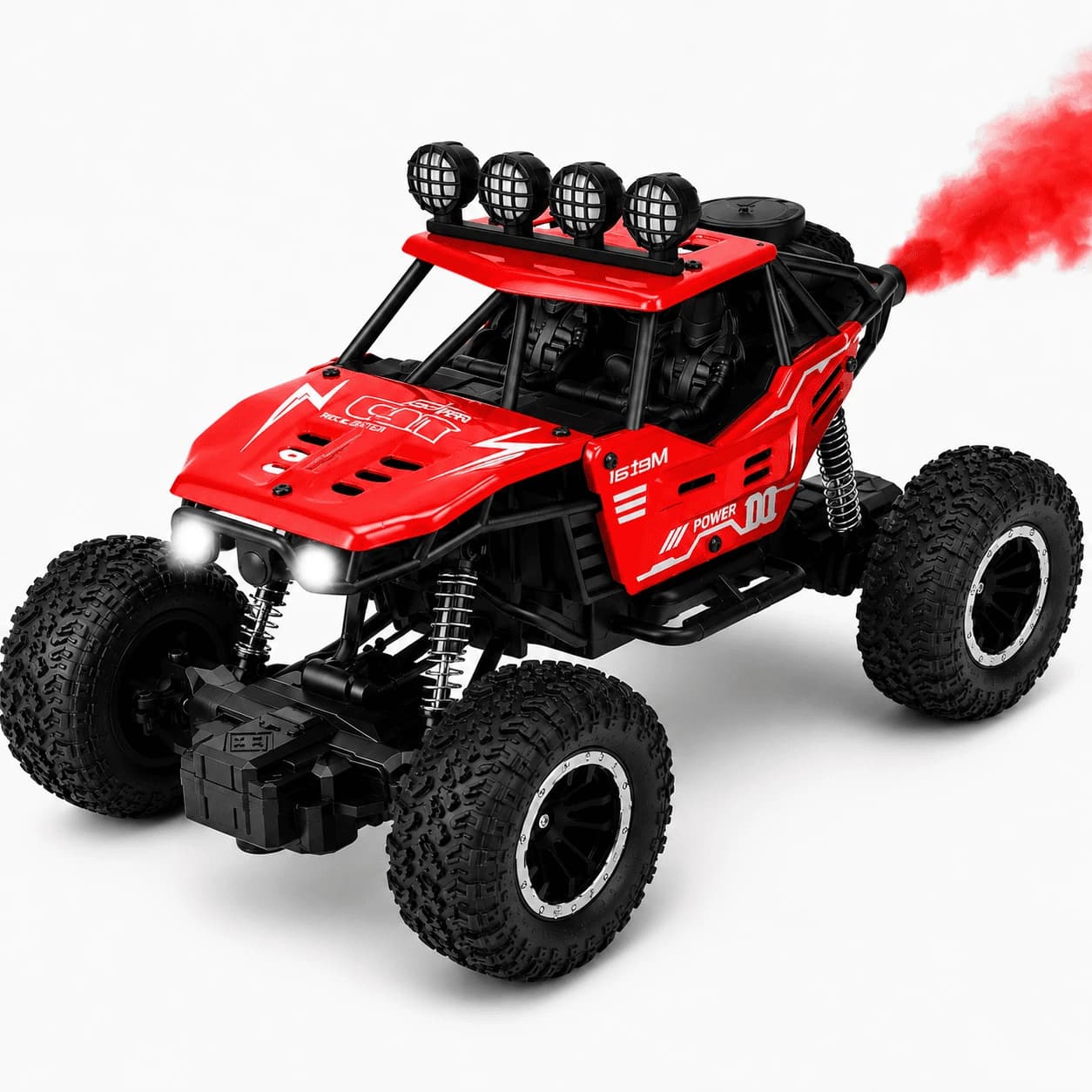 Rock Crawler RC Car with Real Fog Effect | Rechargeable 2WD Off-Road Monster Truck 1