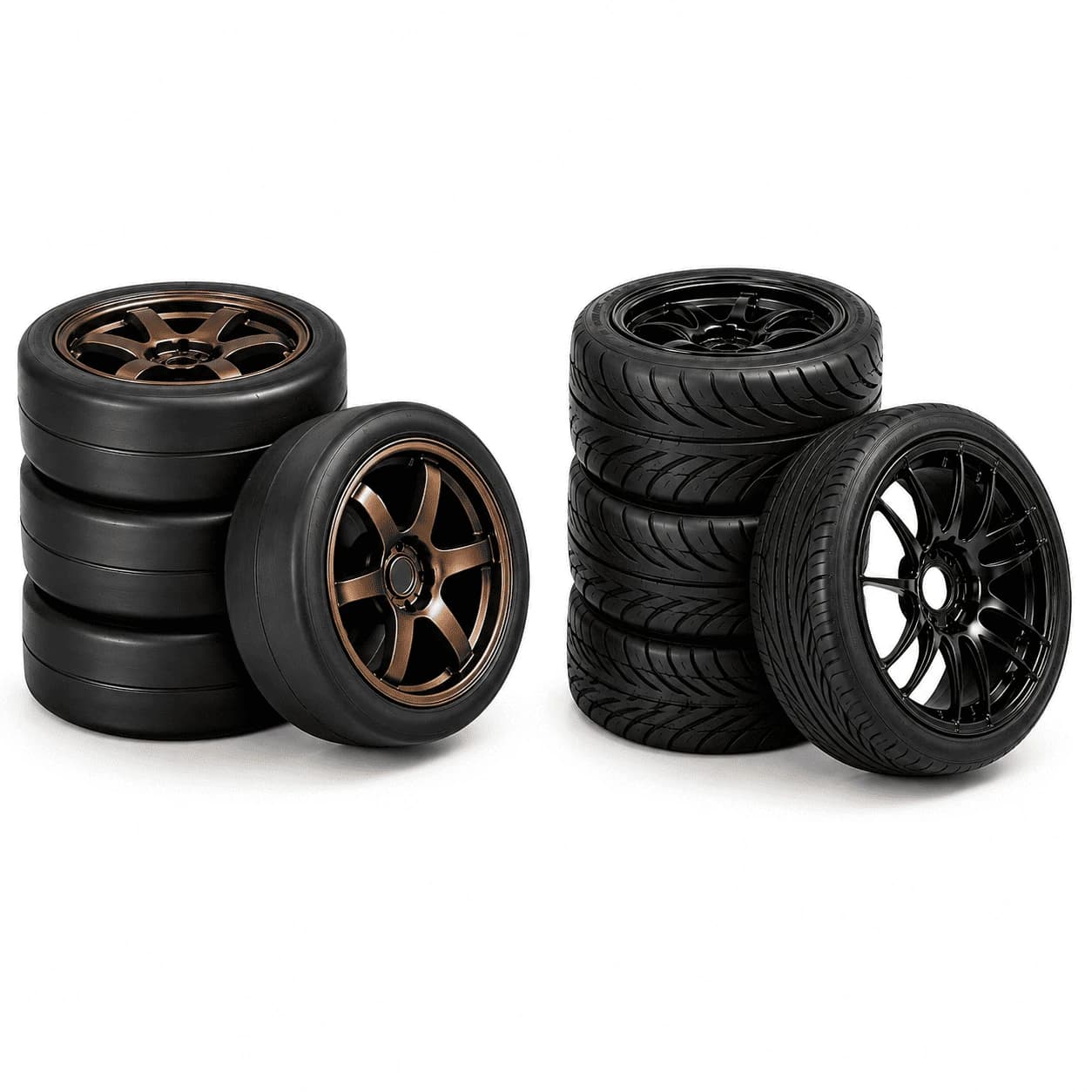 Nextronix RC Car Drift & Racing Tire Set – Drift + Racing 1