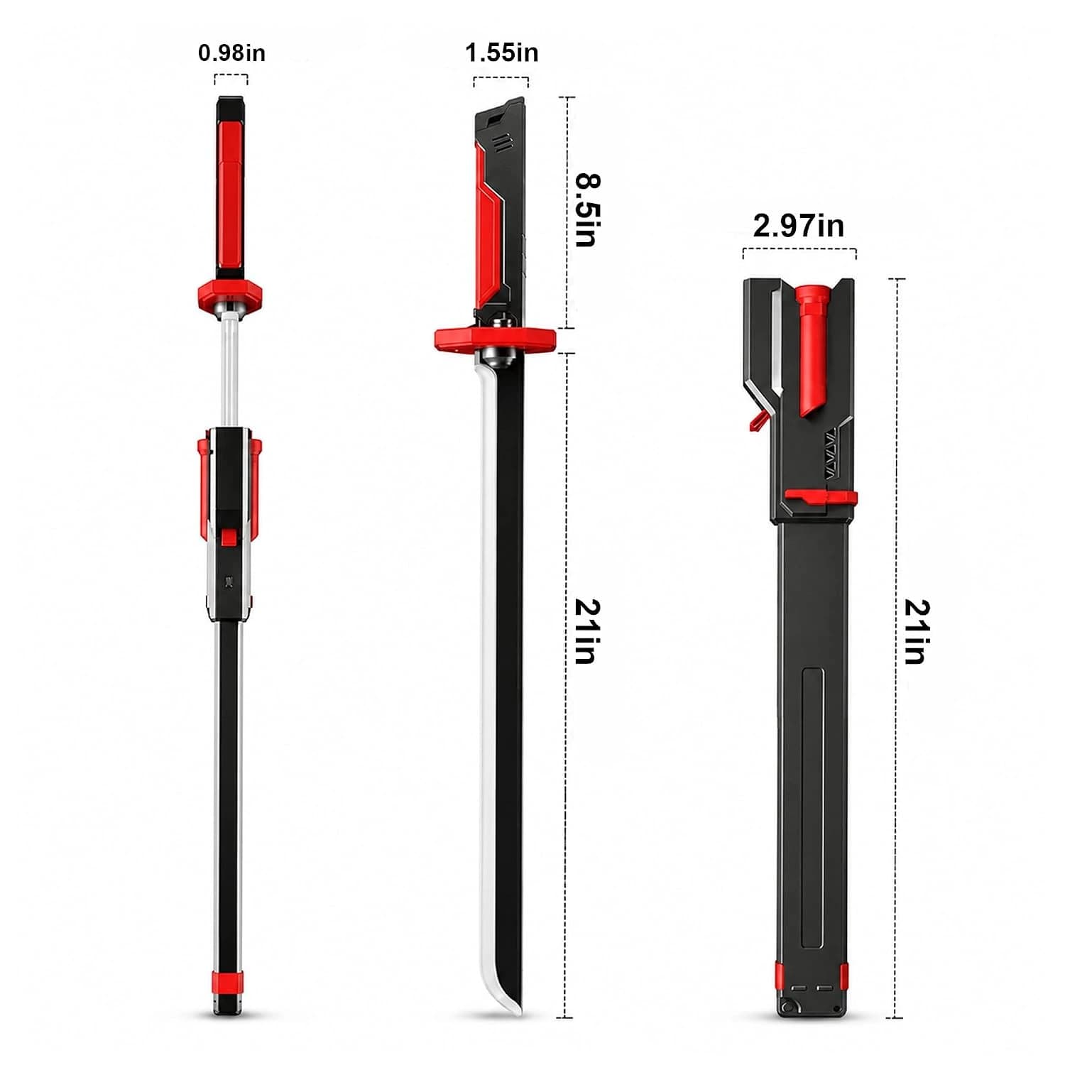 Nextronix Sword Toy with Hit Sensor, Sound Effects, Fog Effect & Type-C Rechargeable Battery 4